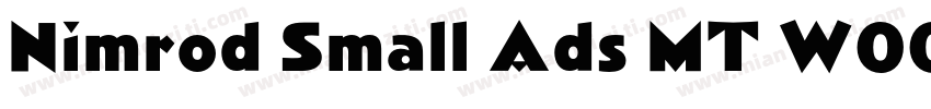 Nimrod Small Ads MT W00 Ext字体转换